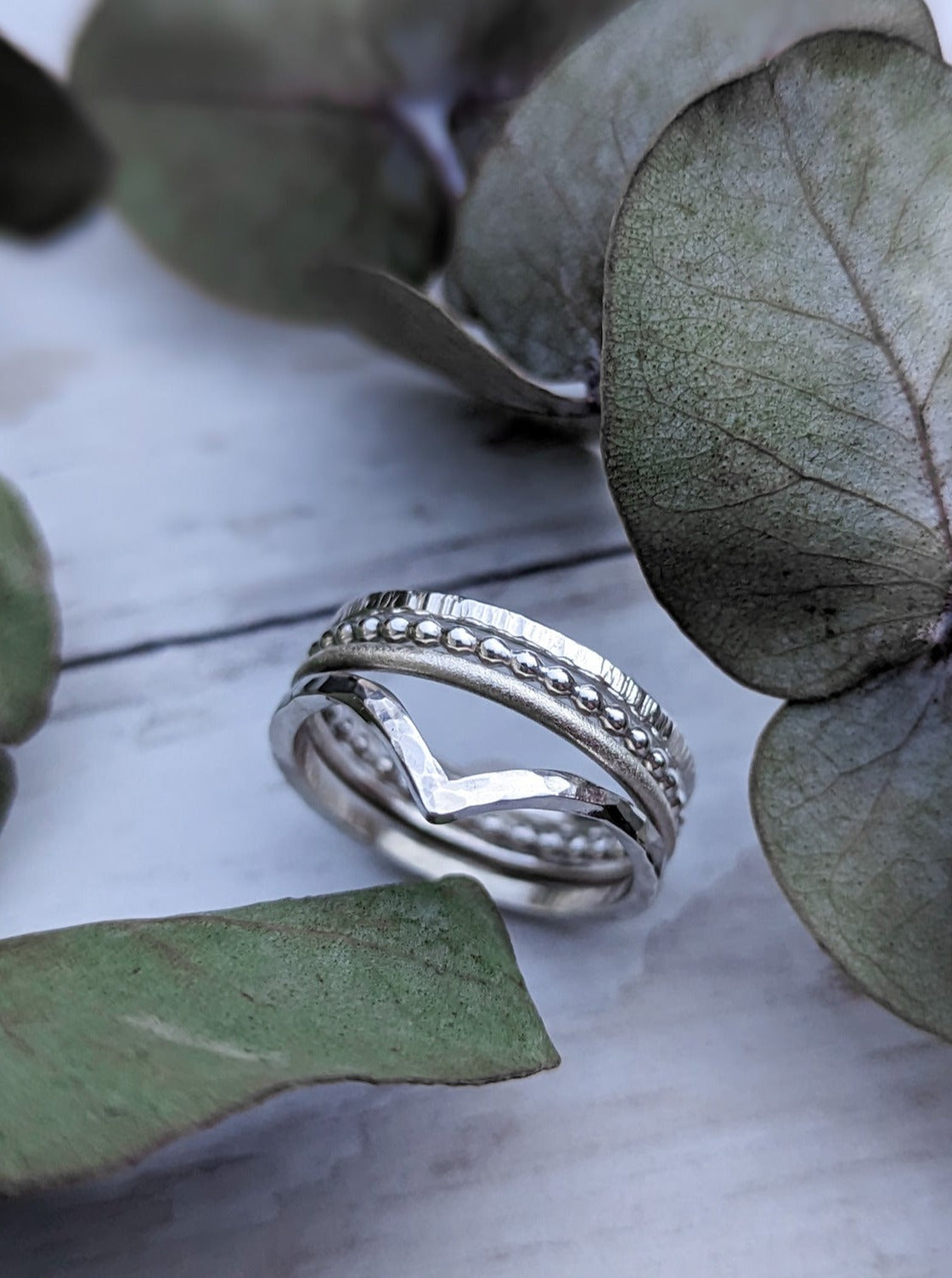 Sterling silver stacking rings