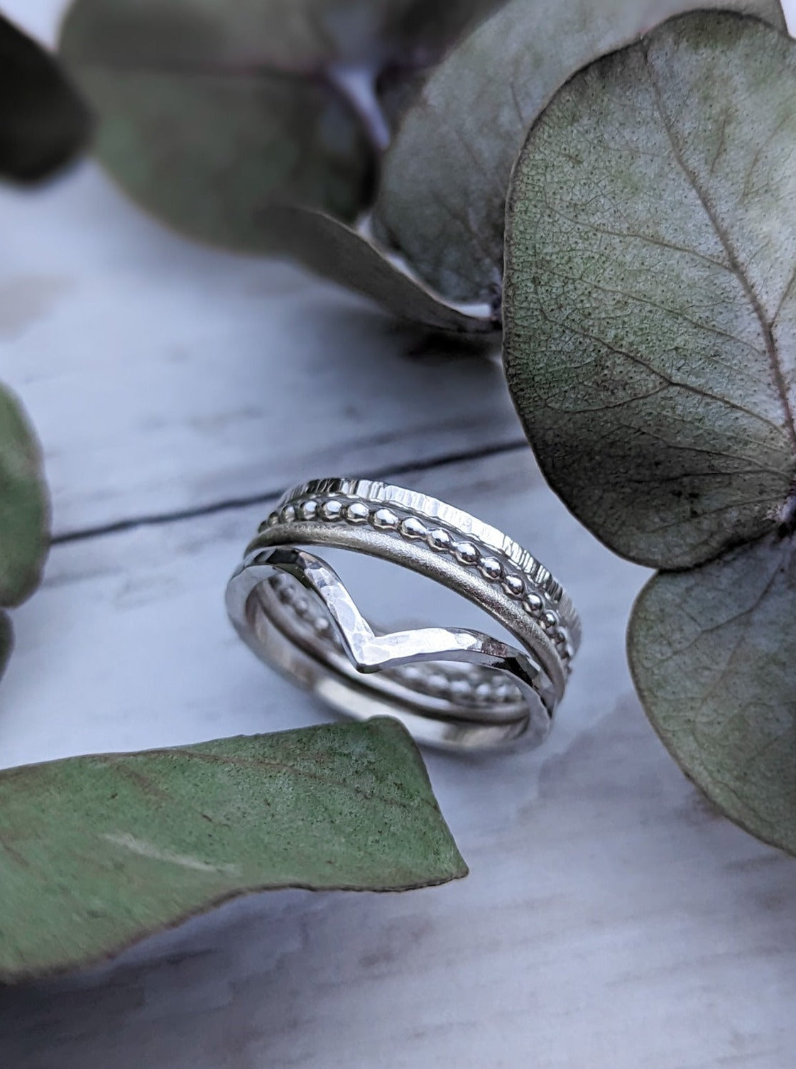 Sterling silver stacking rings