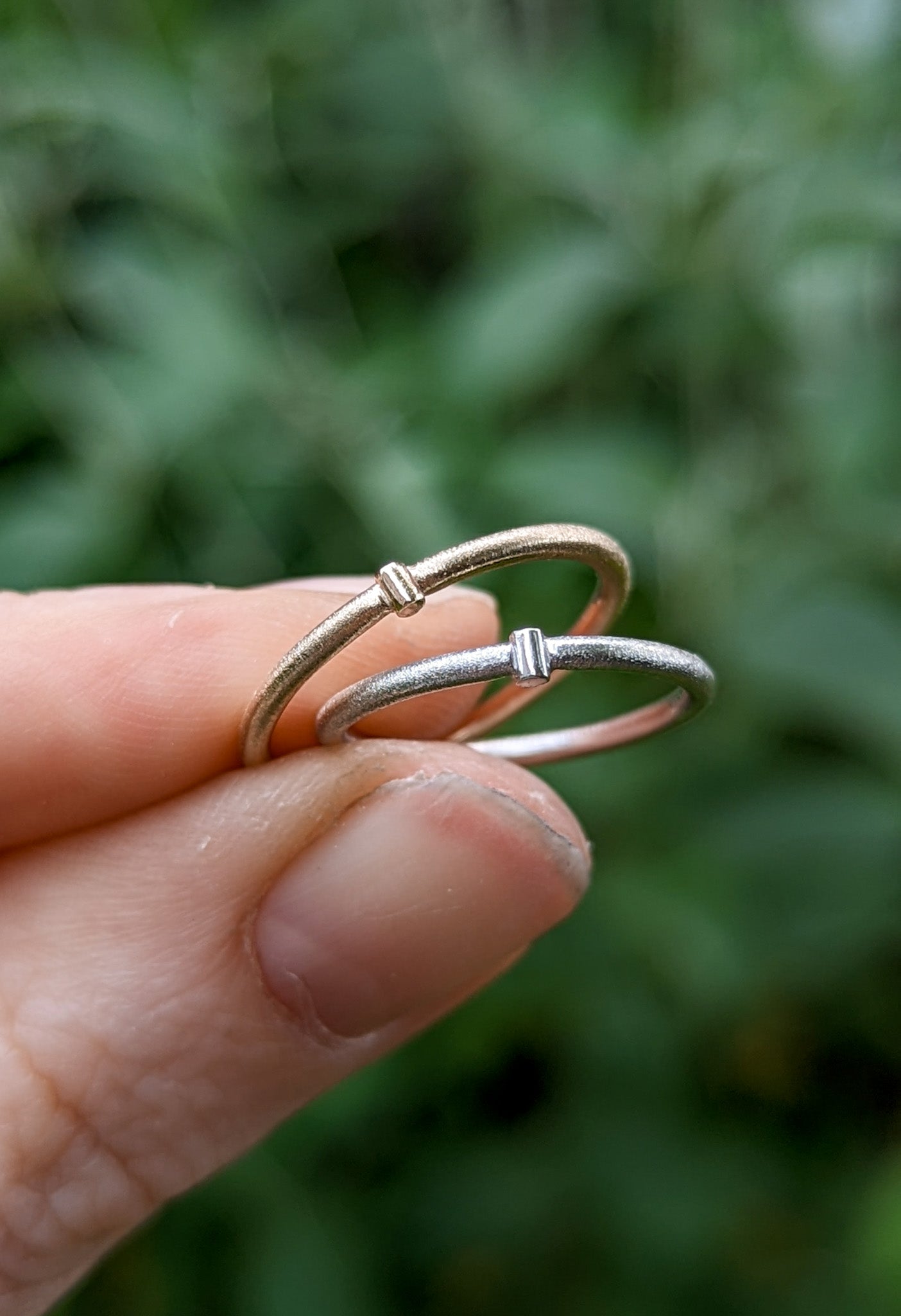 Frost & Shine | Silver and Gold stacking rings