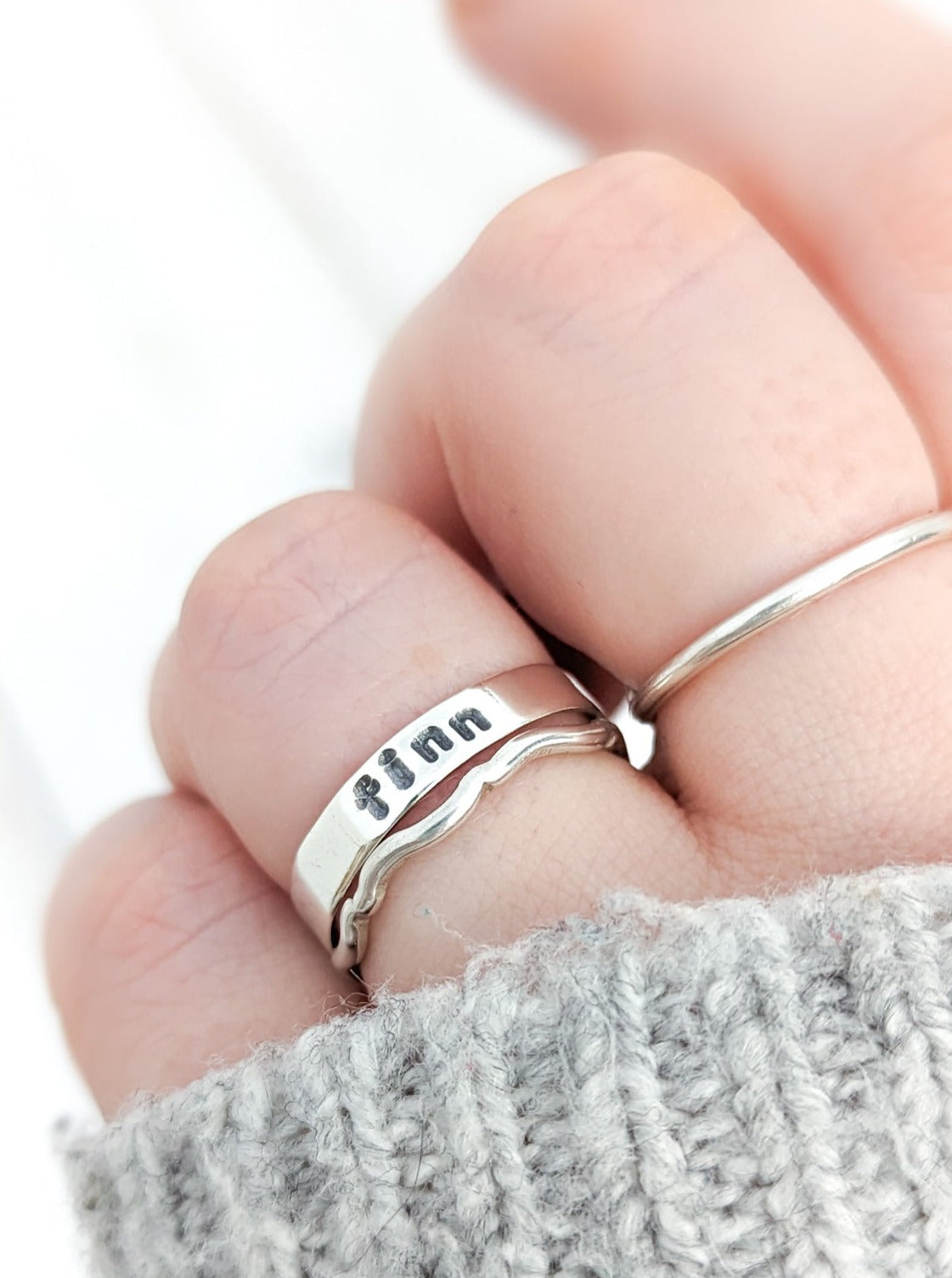 Custom name stacking ring