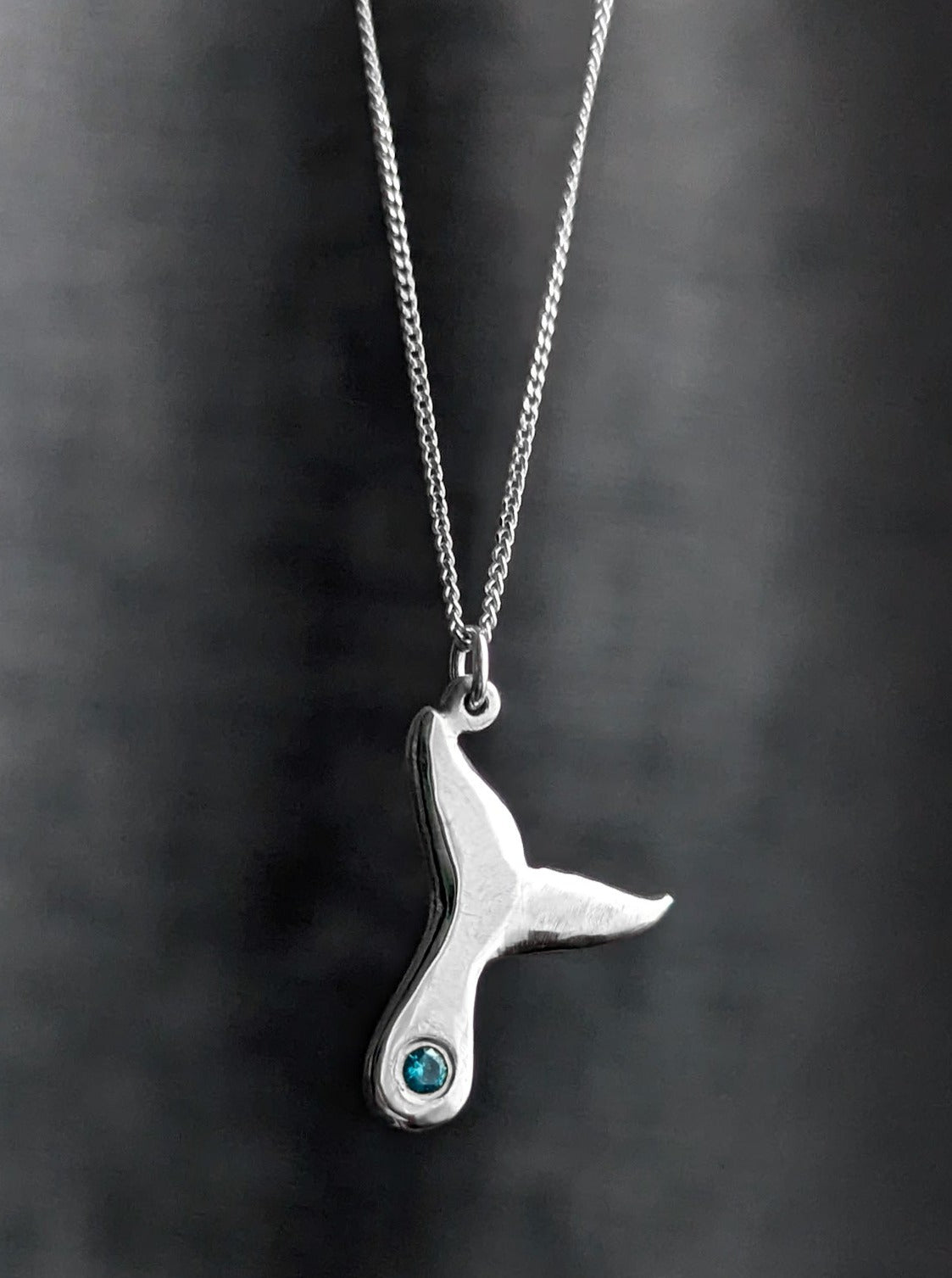 Whale hot sale fluke necklace