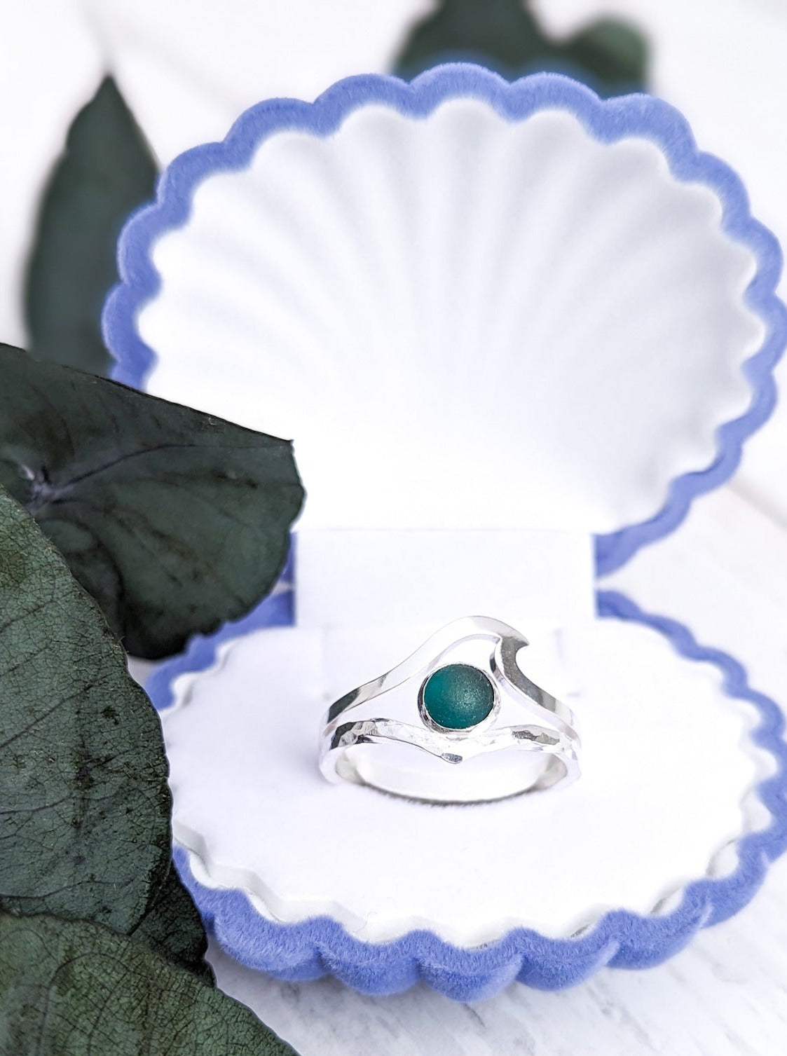 Sea Glass rings gift set