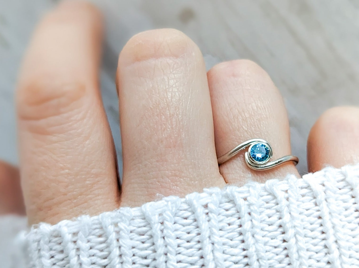 Single Stone Ring (Colour Options) Medium Size – Adore By Priyanka