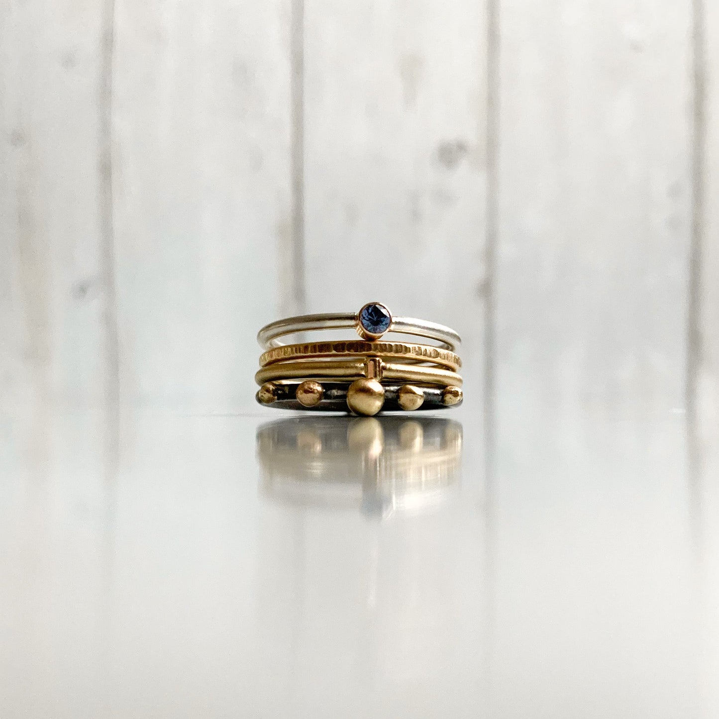 Gold ring stack