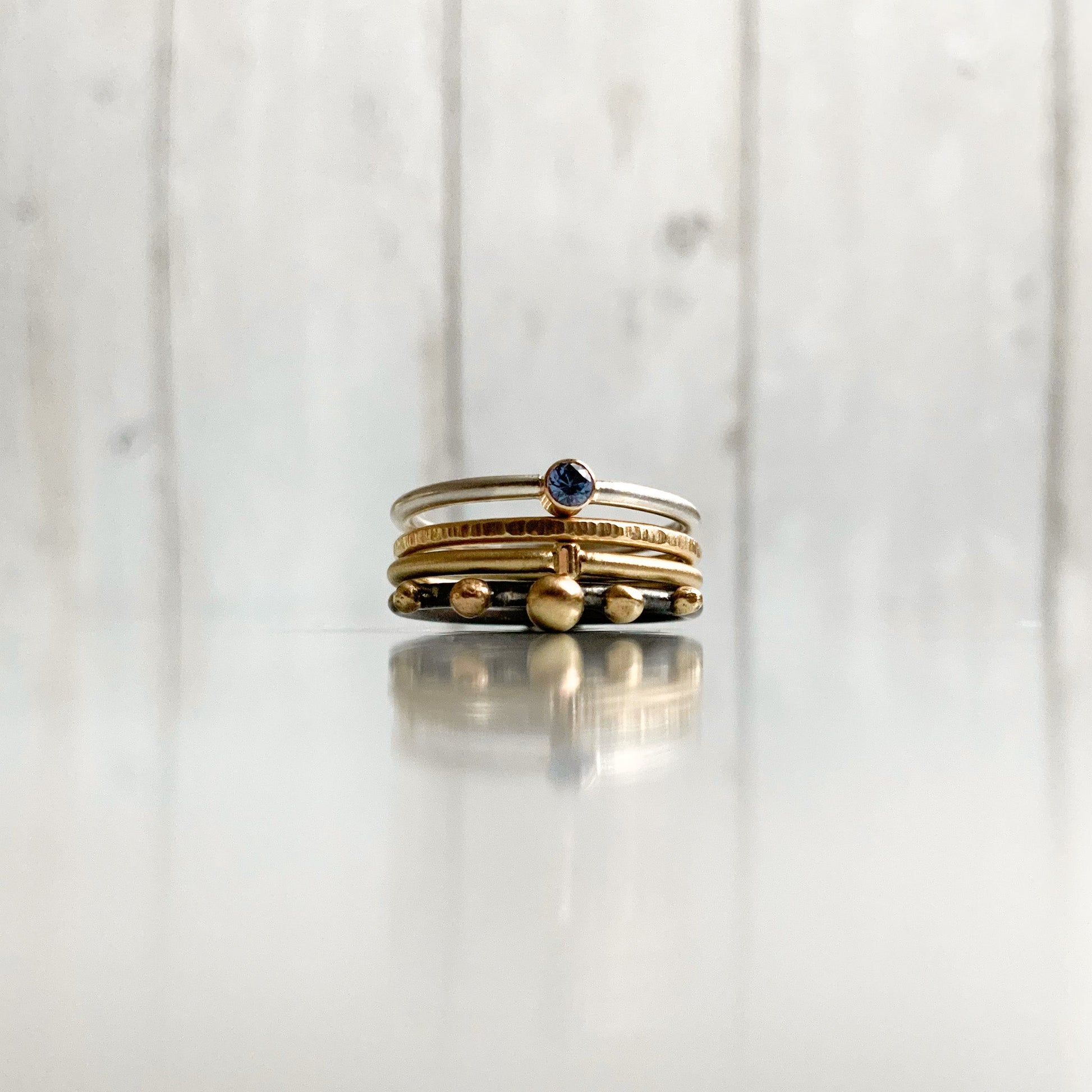 Gold ring stack