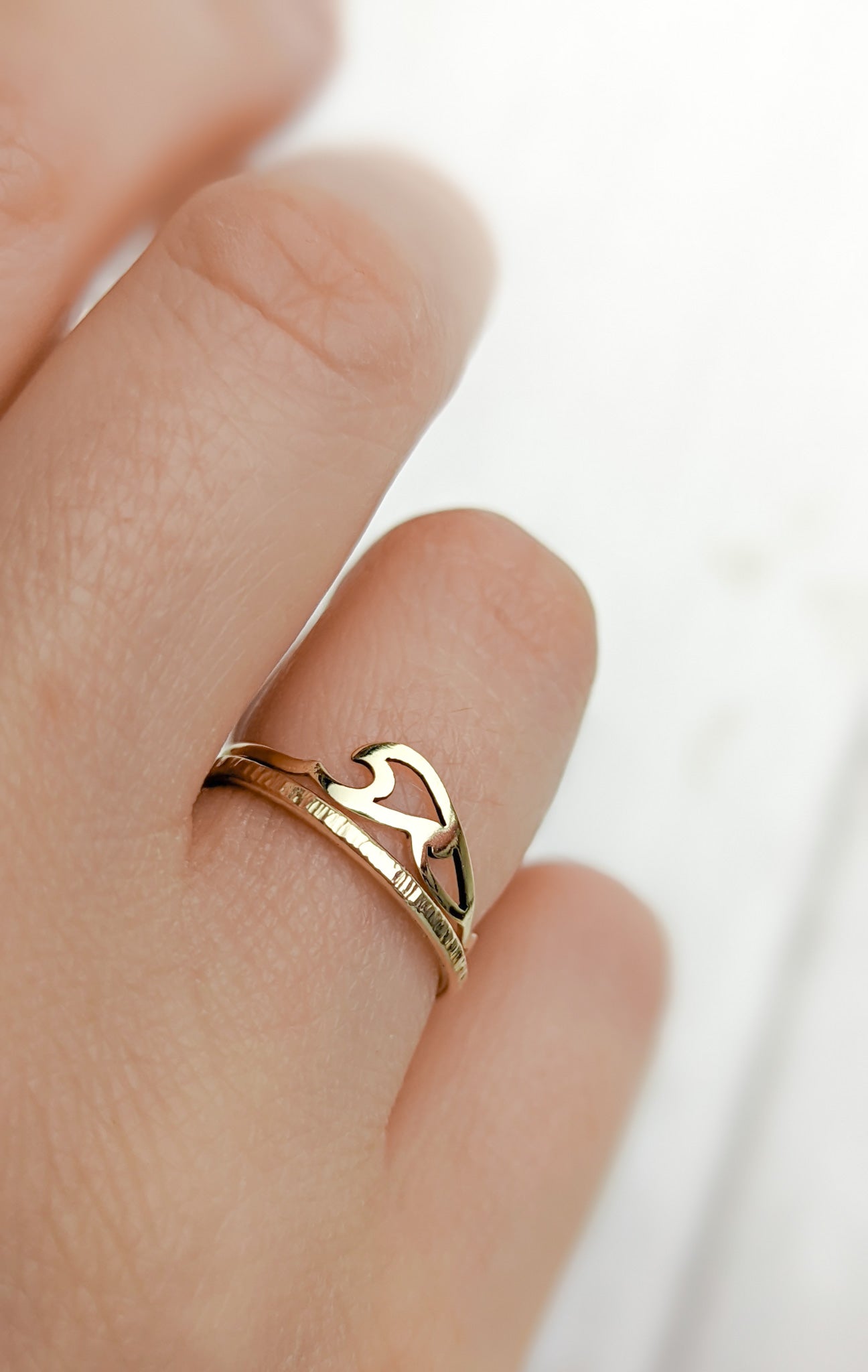 Ngaru iti 🌊 Little wave ring ~ in silver or gold