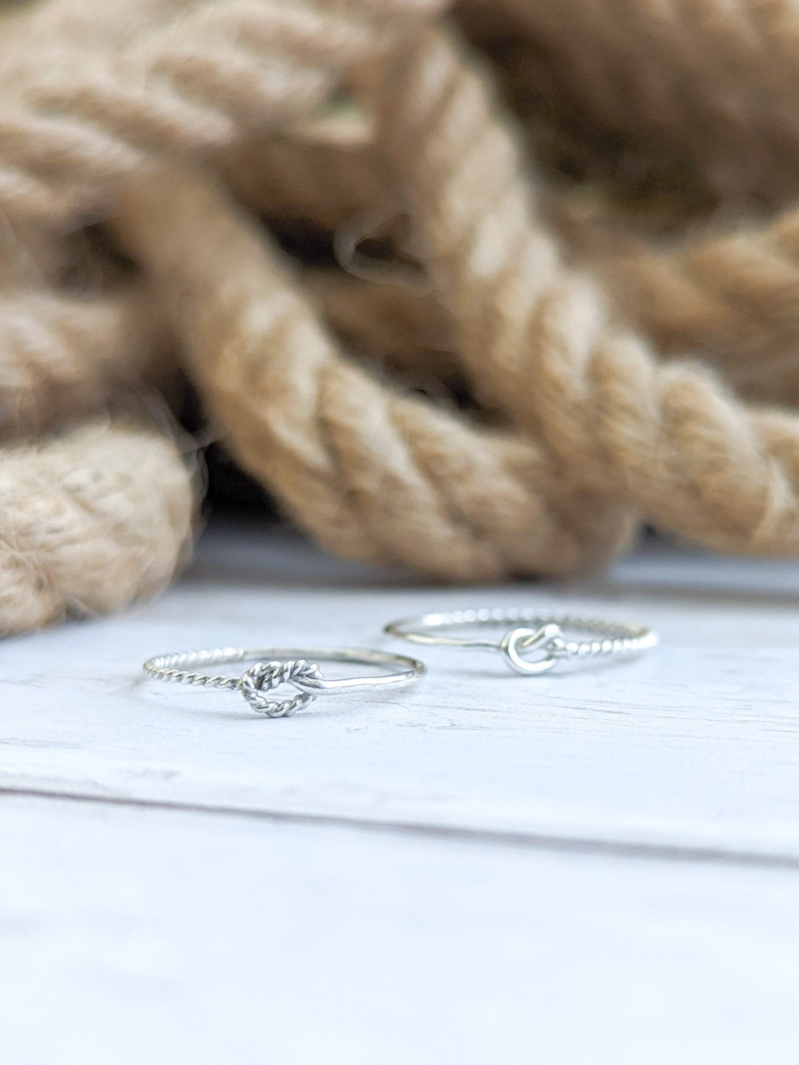 Sailors knot friendship rings